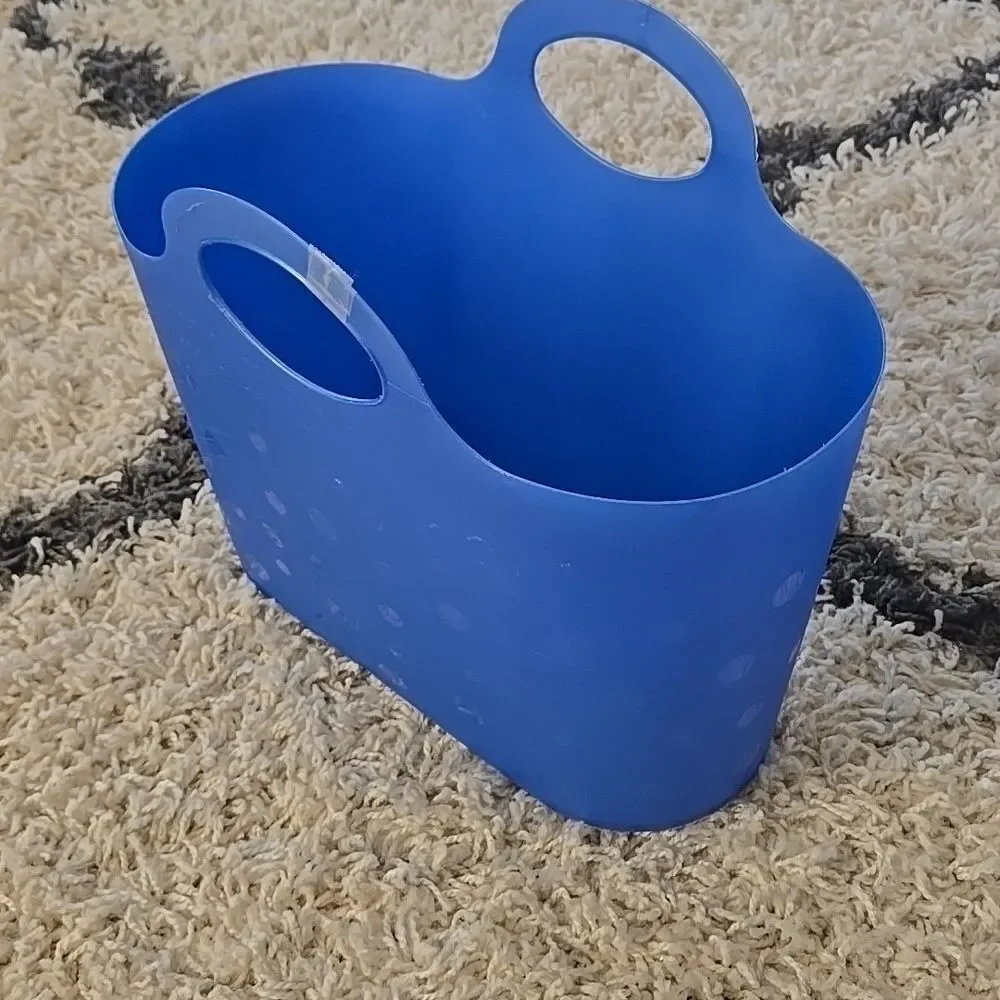Plastic Basket with Handles organizer home Large medium bucket storage organize
